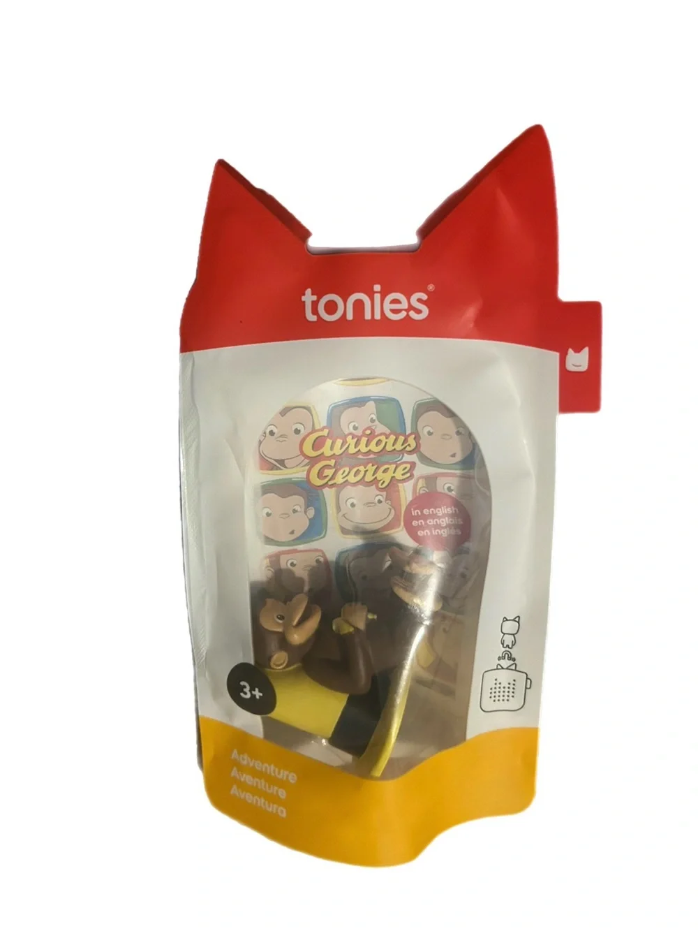 Tonies Curious George Figurine NWT New in Bag Unopened Kids Audio Story Toy
